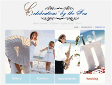 Tablet Screenshot of celebrationsbythesea.com
